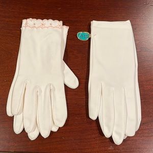2 Pair VTG white gloves